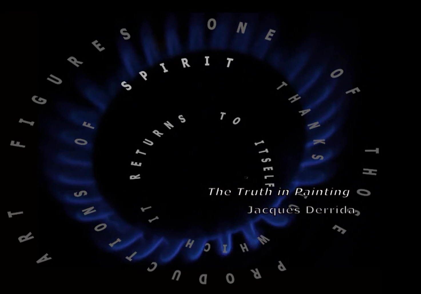 Derridean Hypostasis of Spirit — circular composition — Ewa Bobrowska