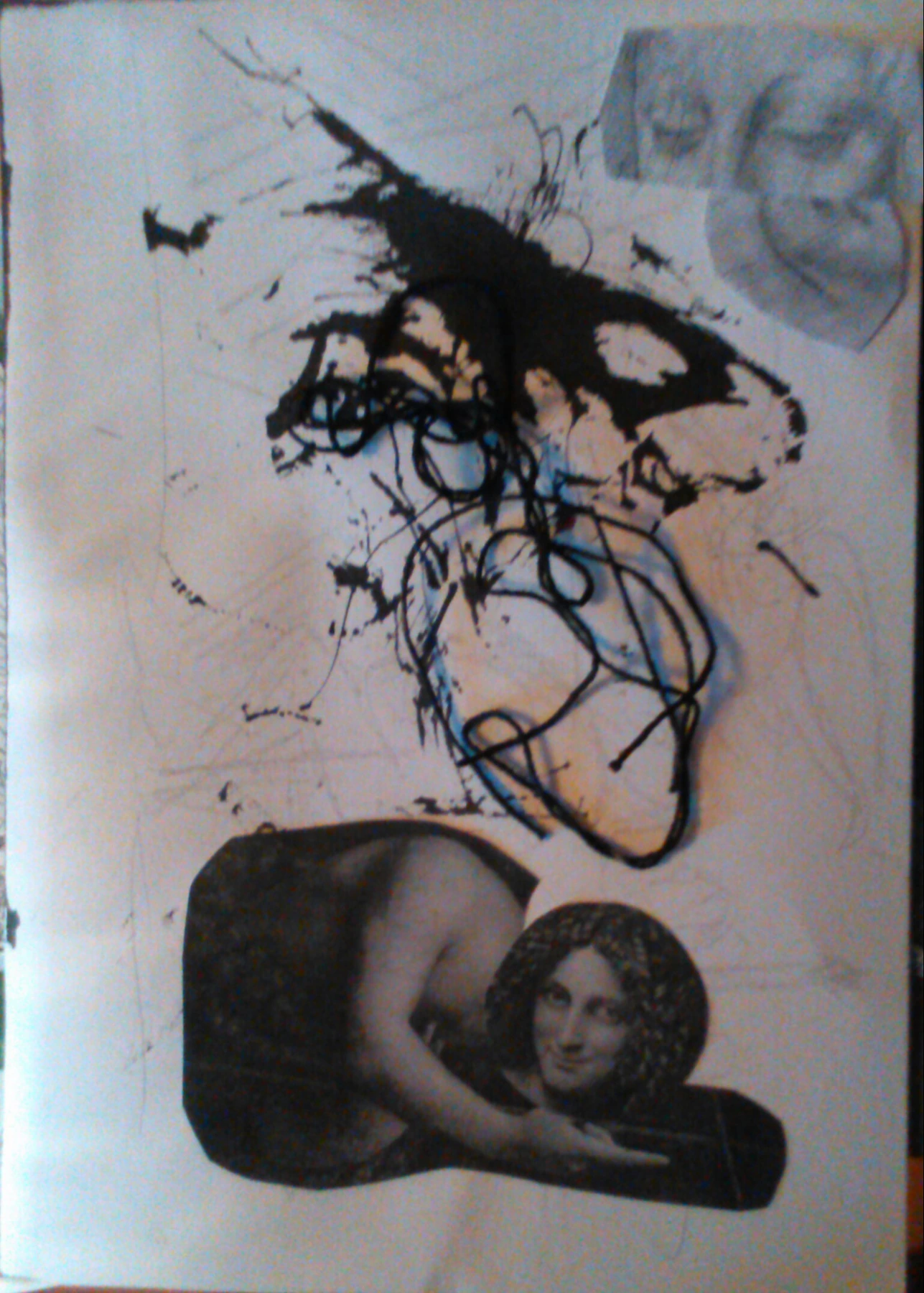 Drawing & collage — study 1 — Natalia Druzhinkina