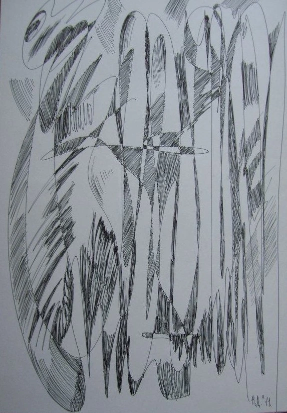 Drawing & collage — study 3 — Natalia Druzhinkina