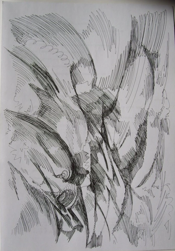 Drawing & collage — study 4 — Natalia Druzhinkina
