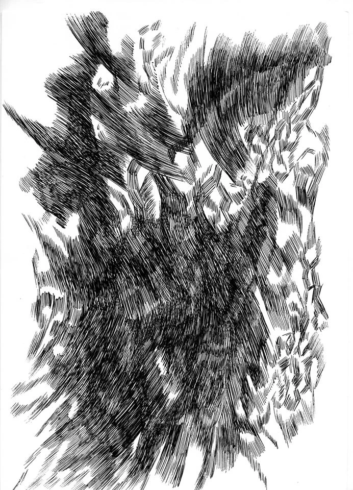 Drawing & collage — study 7 — Natalia Druzhinkina