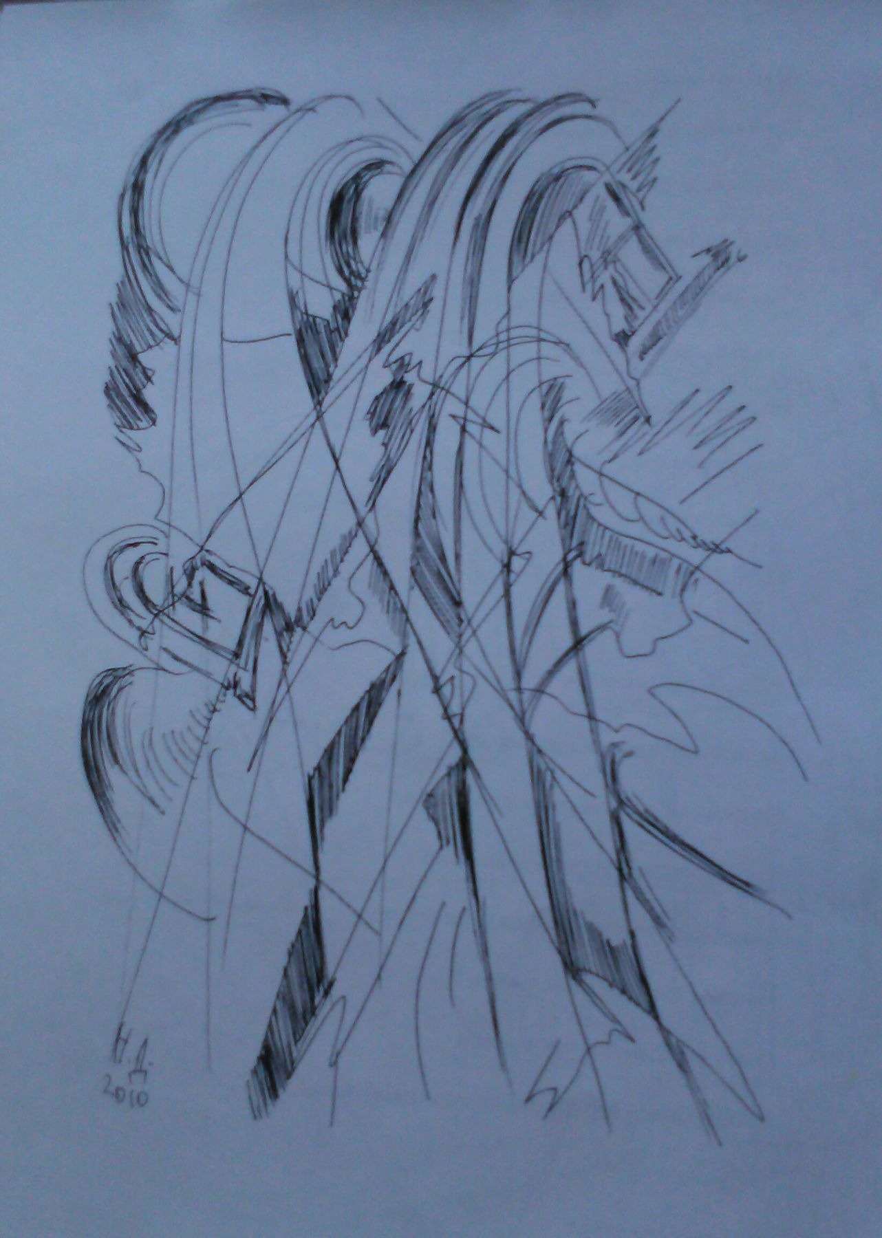 Drawing & collage — study 9 — Natalia Druzhinkina